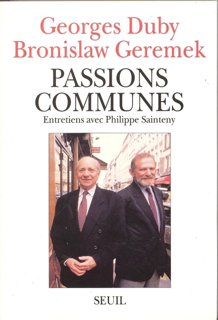 Couverture du livre « PASSIONS COMMUNES » de Duby/geremek, librairie Les Contes Infusés à Corte