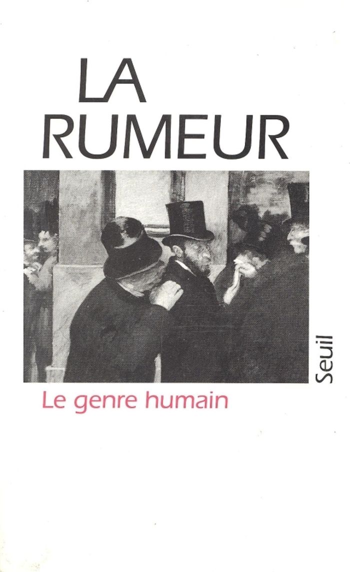 Couverture du livre « LA GENRE HUMAIN, N 05 - LE RUMEUR » de Collectif, librairie Les Contes Infusés à Corte