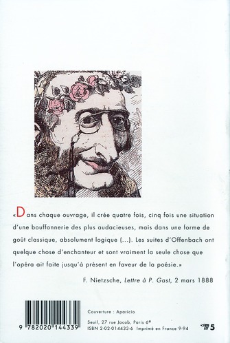 Quatrième de couverture de « OFFENBACH »