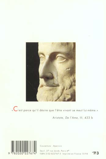 Quatrième de couverture de « ARISTOTE »
