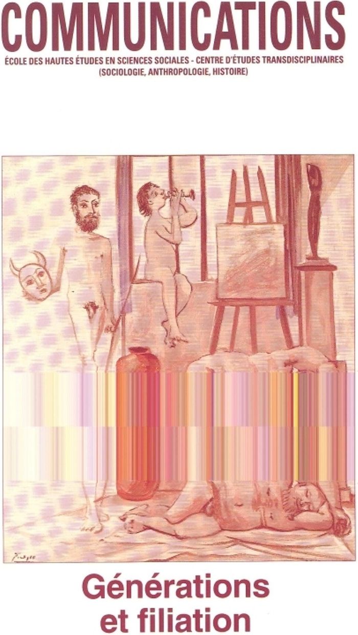 Couverture du livre « COMMUNICATIONS, N  59, GENERATIONS ET FILIATION » de Collectif, librairie Les Contes Infusés à Corte