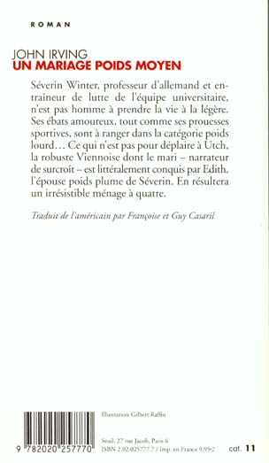 Quatrième de couverture de « UN MARIAGE POIDS MOYEN »