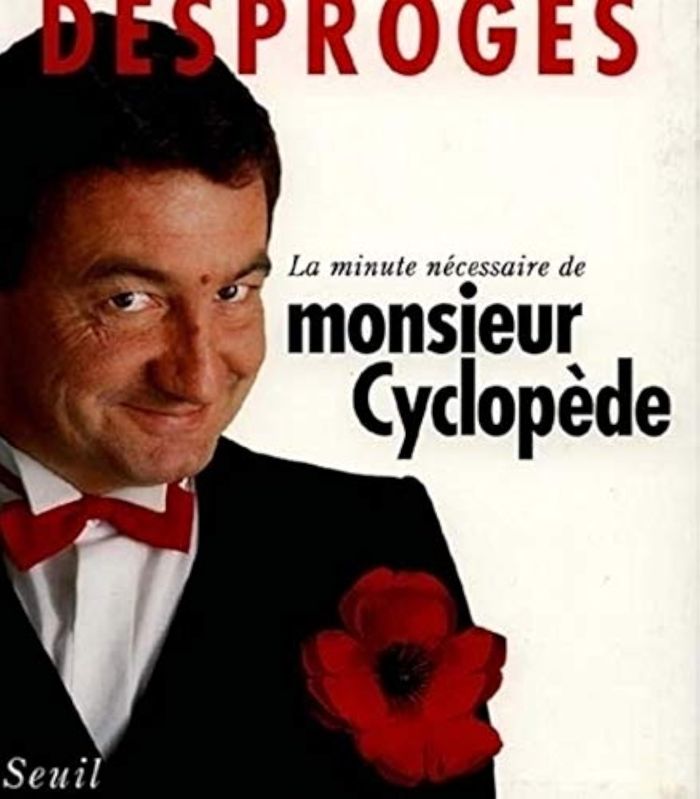 Couverture du livre « LA MINUTE NECESSAIRE DE MONSIEUR CYCLOPEDE » de Pierre Desproges, librairie Les Contes Infusés à Corte
