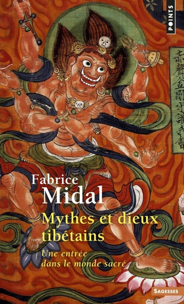 Couverture du livre « Mythes et dieux tibétains : une entrée dans le monde sacré » de Fabrice Midal, librairie Les Contes Infusés à Corte
