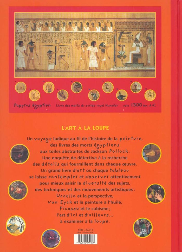 Quatrième de couverture de « L'ART A LA LOUPE »