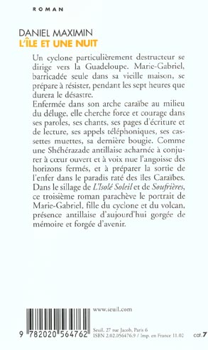 Quatrième de couverture de « L'ILE ET UNE NUIT »