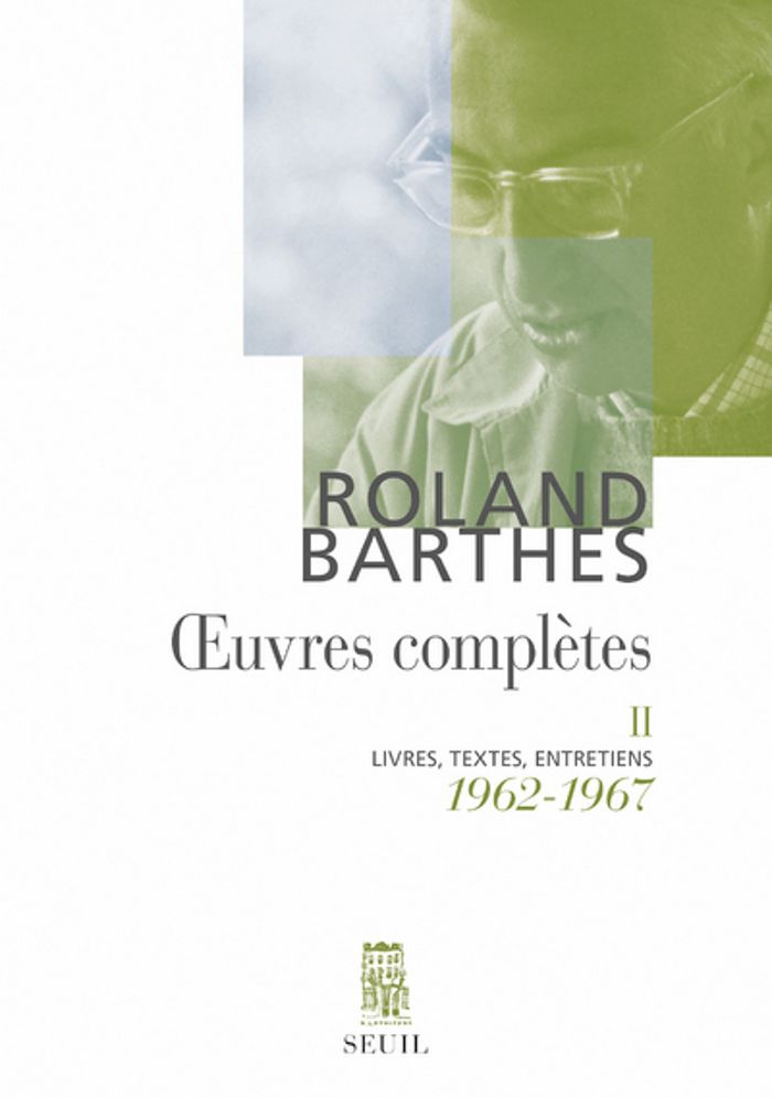 Couverture du livre « OEUVRES COMPLETES (1962-1967) - NOUVELLE EDITION » de Roland Barthes, librairie Les Contes Infusés à Corte