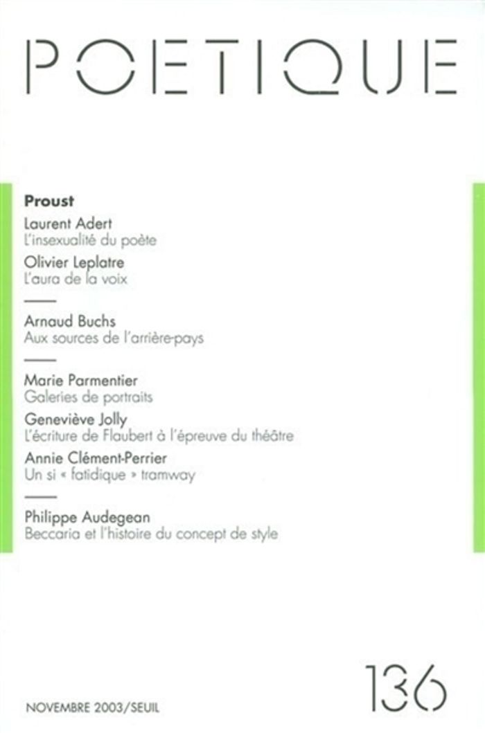 Couverture du livre « POETIQUE, N 136 » de Collectif, librairie Les Contes Infusés à Corte