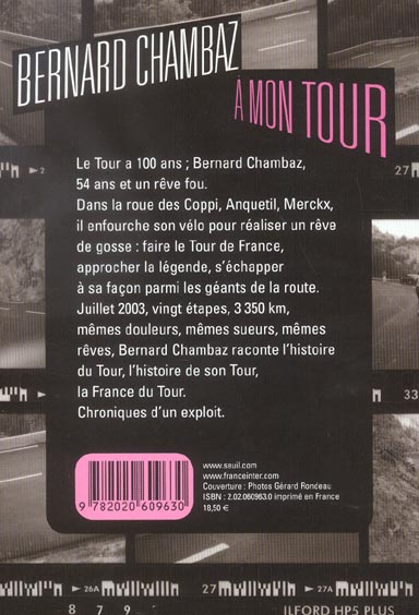 Quatrième de couverture de « A MON TOUR »