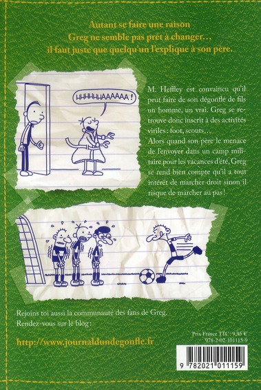 Quatrième de couverture de « JOURNAL D'UN DEGONFLE - TOME 3 - TROP C'EST TROP - JOURNAL D'UN DEGONFLE, TOME 3 »