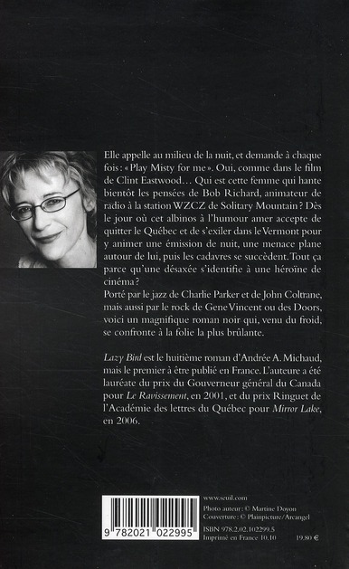Quatrième de couverture de « Lazy Bird »