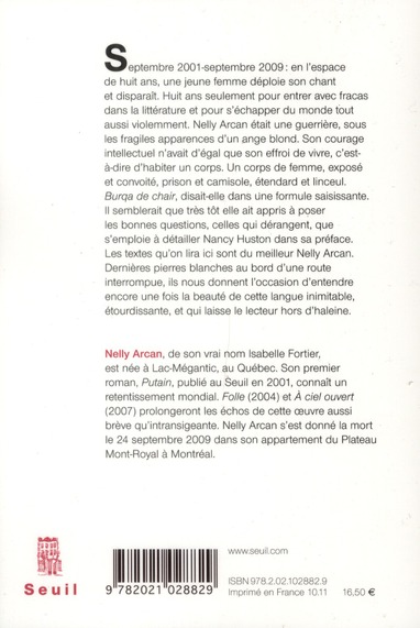 Quatrième de couverture de « BURQA DE CHAIR »