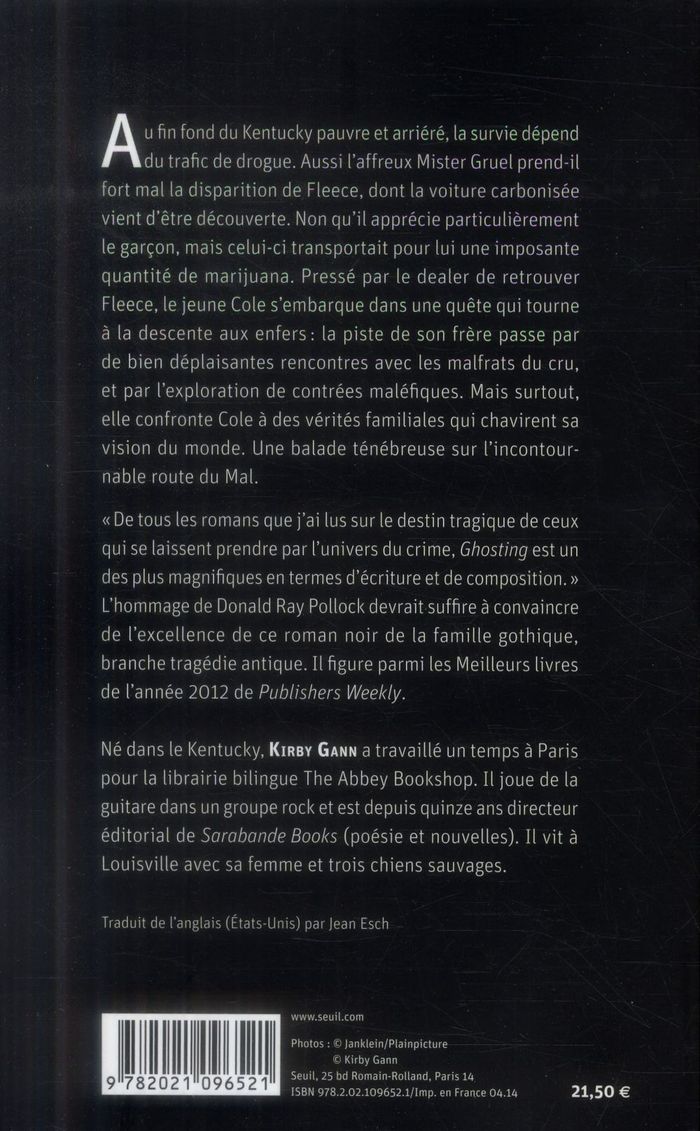 Quatrième de couverture de « Ghosting : roman »