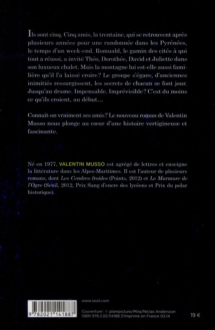 Quatrième de couverture de « Sans faille : roman »