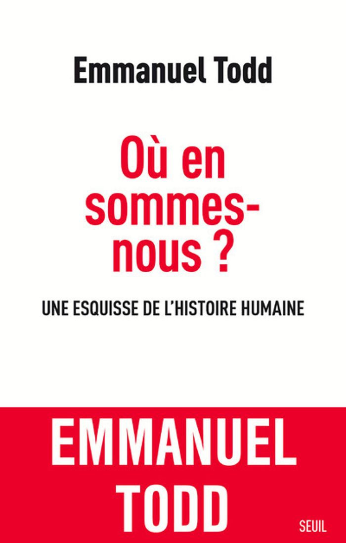 Couverture du livre « Où en sommes-nous ? : une esquisse de l'histoire humaine » de Emmanuel Todd, librairie Les Contes Infusés à Corte