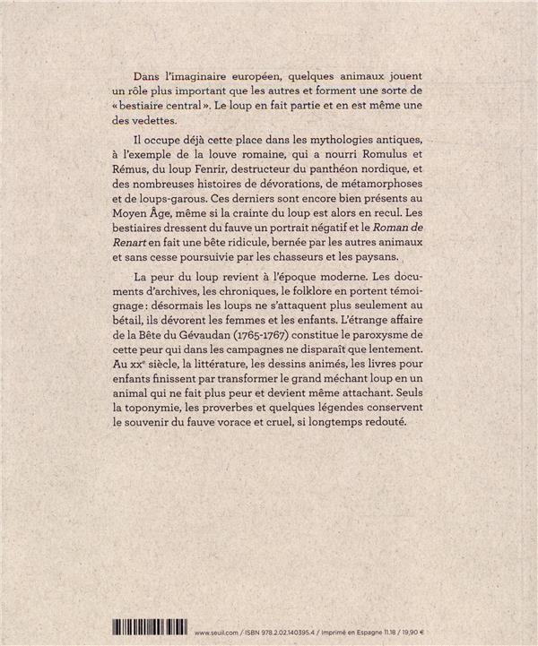 Quatrième de couverture de « Le loup : une histoire culturelle »