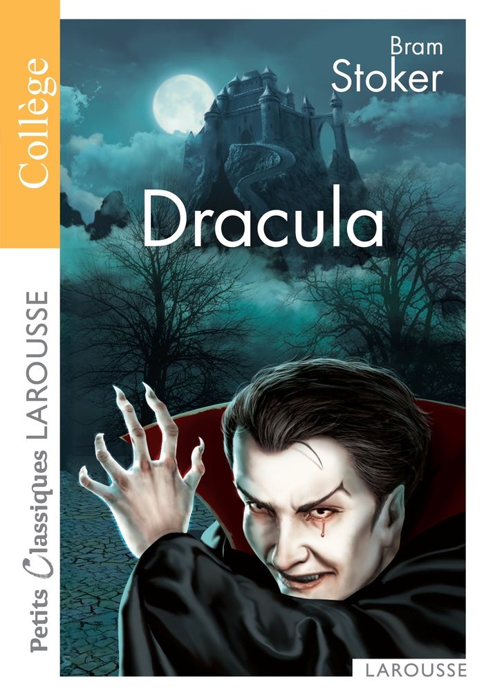 Couverture du livre « Dracula : roman, extraits » de Bram Stoker, librairie Les Contes Infusés à Corte