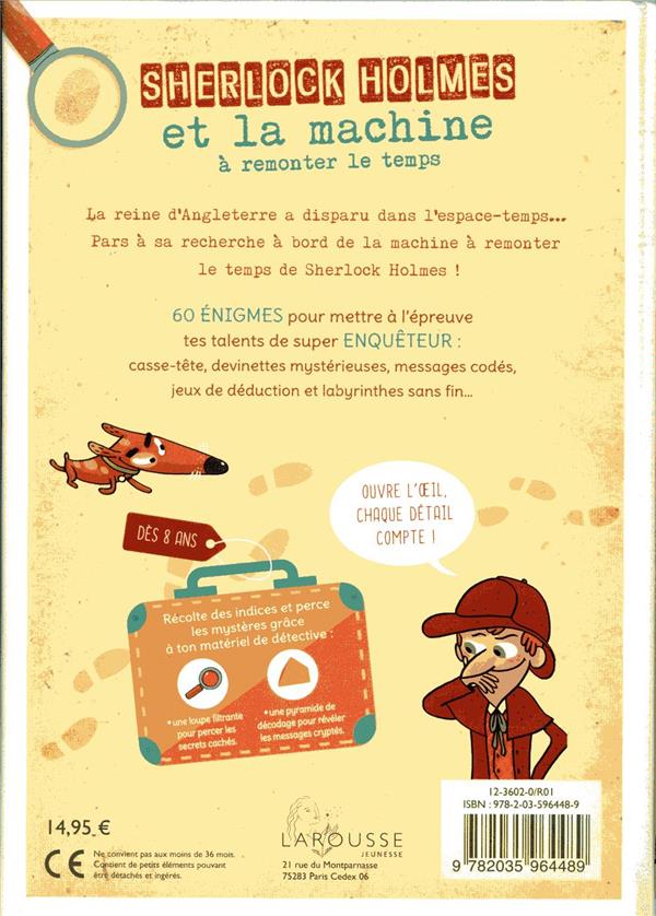 Quatrième de couverture de « Sherlock Holmes et la machine à remonter le temps »