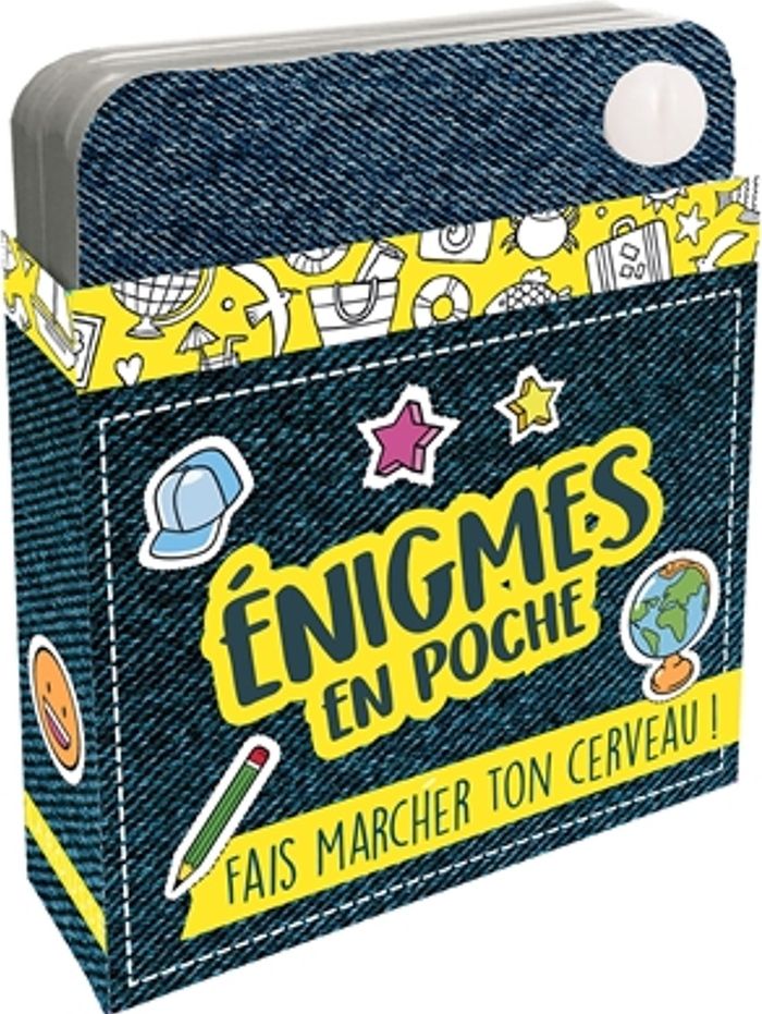 Couverture du livre « Énigmes en poche : fais marcher ton cerveau ! » de Aurore Meyer, librairie Les Contes Infusés à Corte