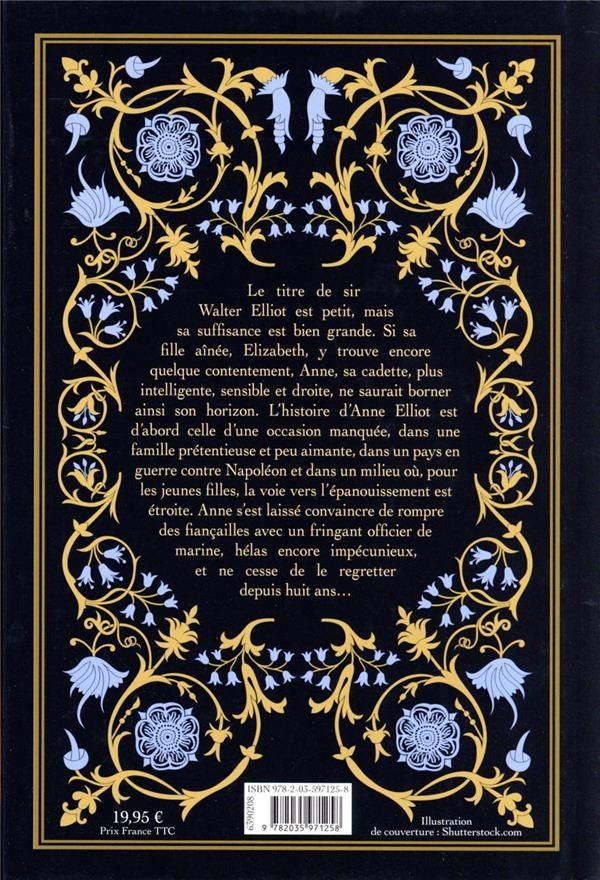 Quatrième de couverture de « Persuasion »