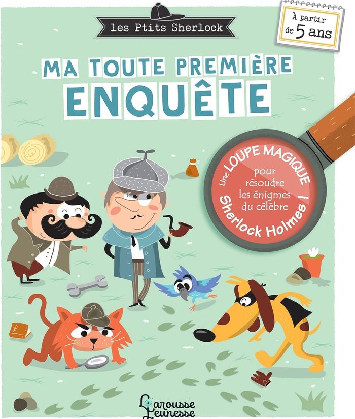 Couverture du livre « Les p'tits Sherlock : ma toute première enquête » de Sandra Lebrun, librairie Les Contes Infusés à Corte