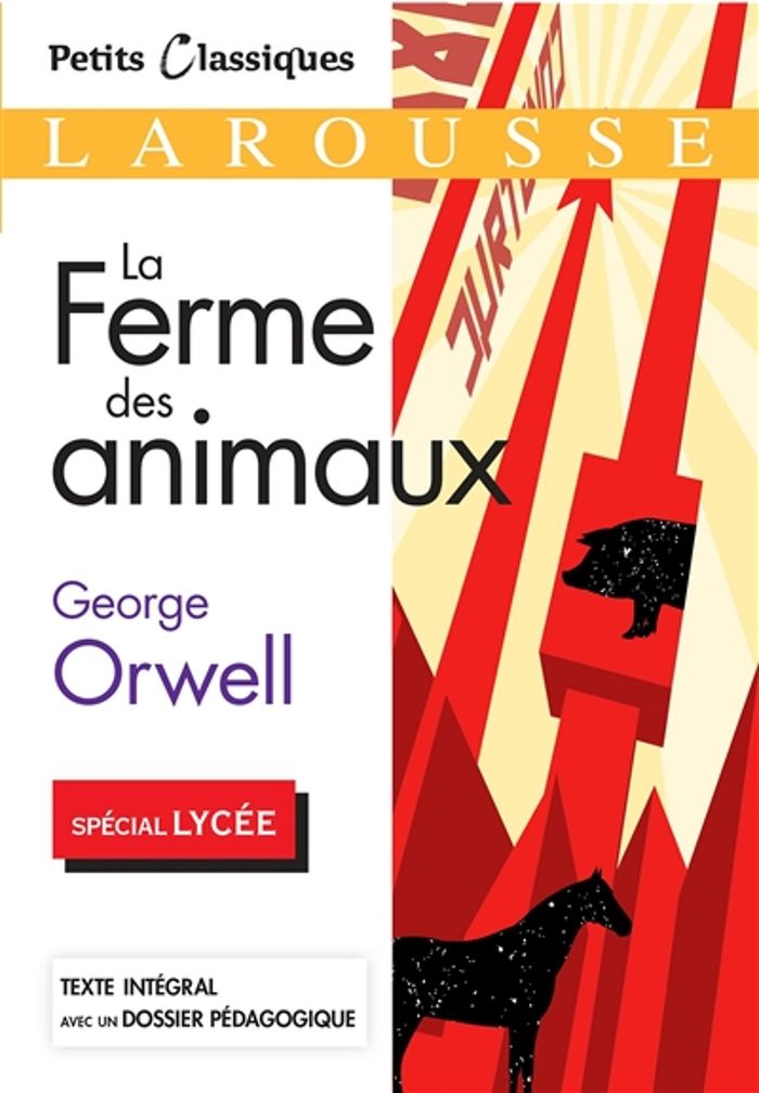Couverture du livre « La ferme des animaux : texte intégral » de George Orwell, librairie Les Contes Infusés à Corte
