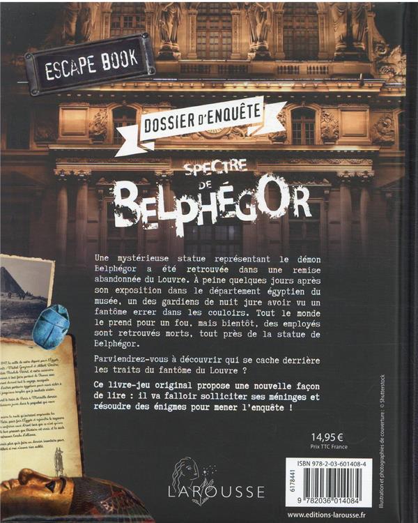 Quatrième de couverture de « Spectre de Belphégor : dossier d'enquête »