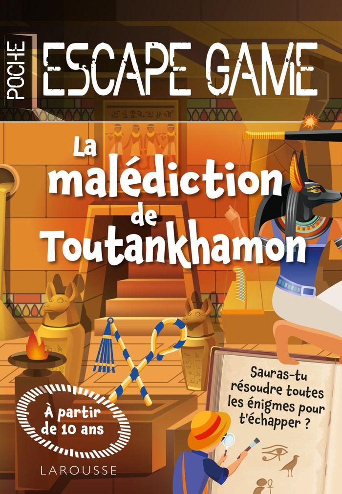 Couverture du livre « La malédiction de Toutankhamon », librairie Les Contes Infusés à Corte