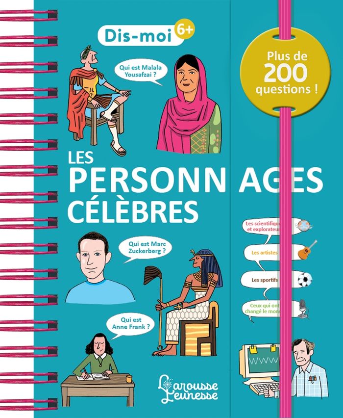 Couverture du livre « Les personnages célèbres : plus de 200 questions ! » de Aurore Meyer, librairie Les Contes Infusés à Corte