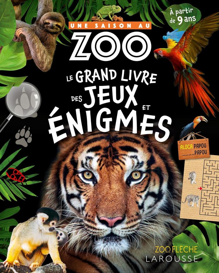 Couverture du livre « Le grand livre des jeux et énigmes » de Valérie Cluzel, librairie Les Contes Infusés à Corte