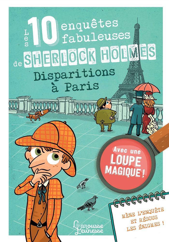 Couverture du livre « Les 10 enquêtes fabuleuses de Sherlock Holmes à Paris » de Sandra Lebrun, librairie Les Contes Infusés à Corte