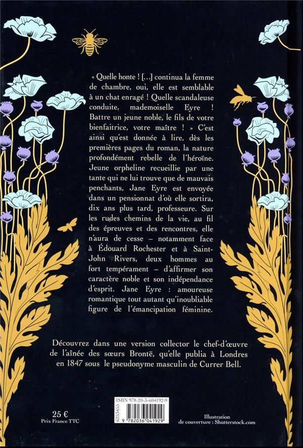 Quatrième de couverture de « Jane Eyre ou Les mémoires d'une institutrice »