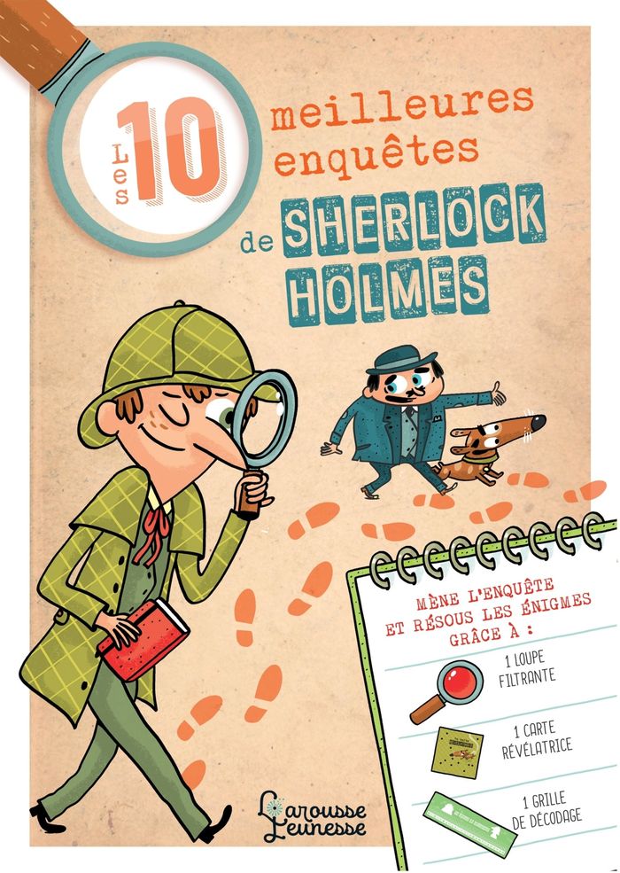 Couverture du livre « Les 10 meilleures enquêtes de Sherlock Holmes à Paris » de Sandra Lebrun, librairie Les Contes Infusés à Corte