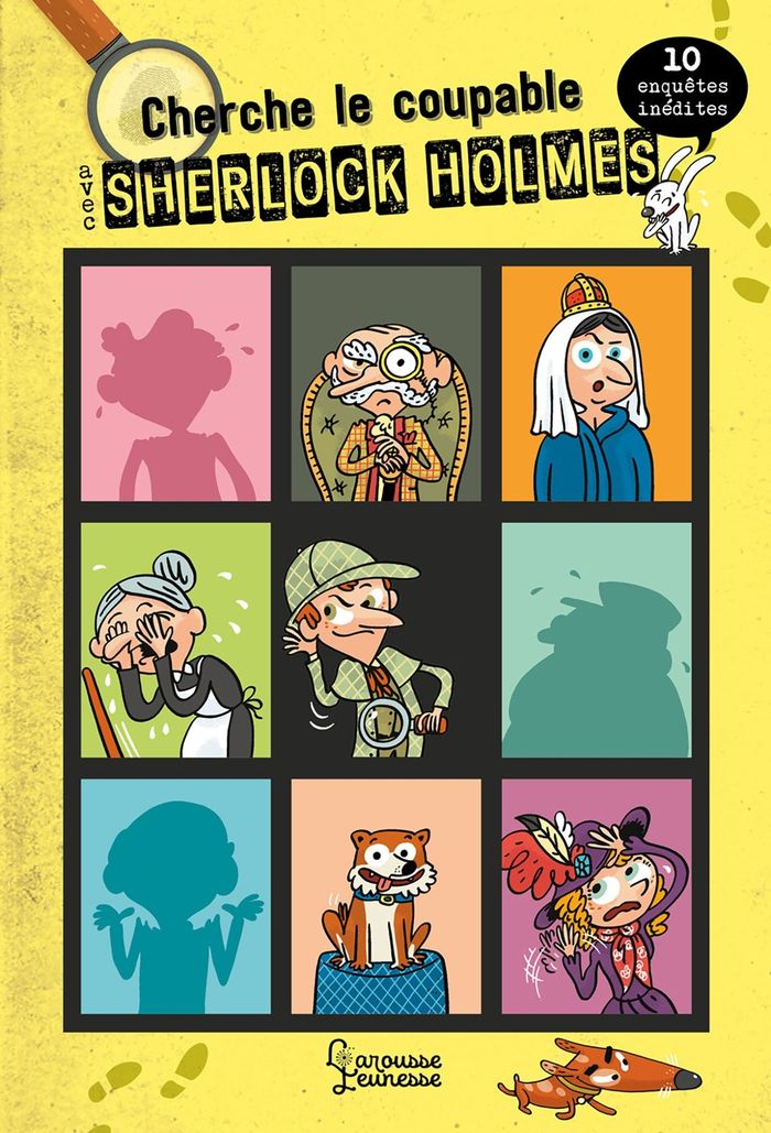 Couverture du livre « Cherche le coupable avec Sherlock Holmes » de Sandra Lebrun, librairie Les Contes Infusés à Corte