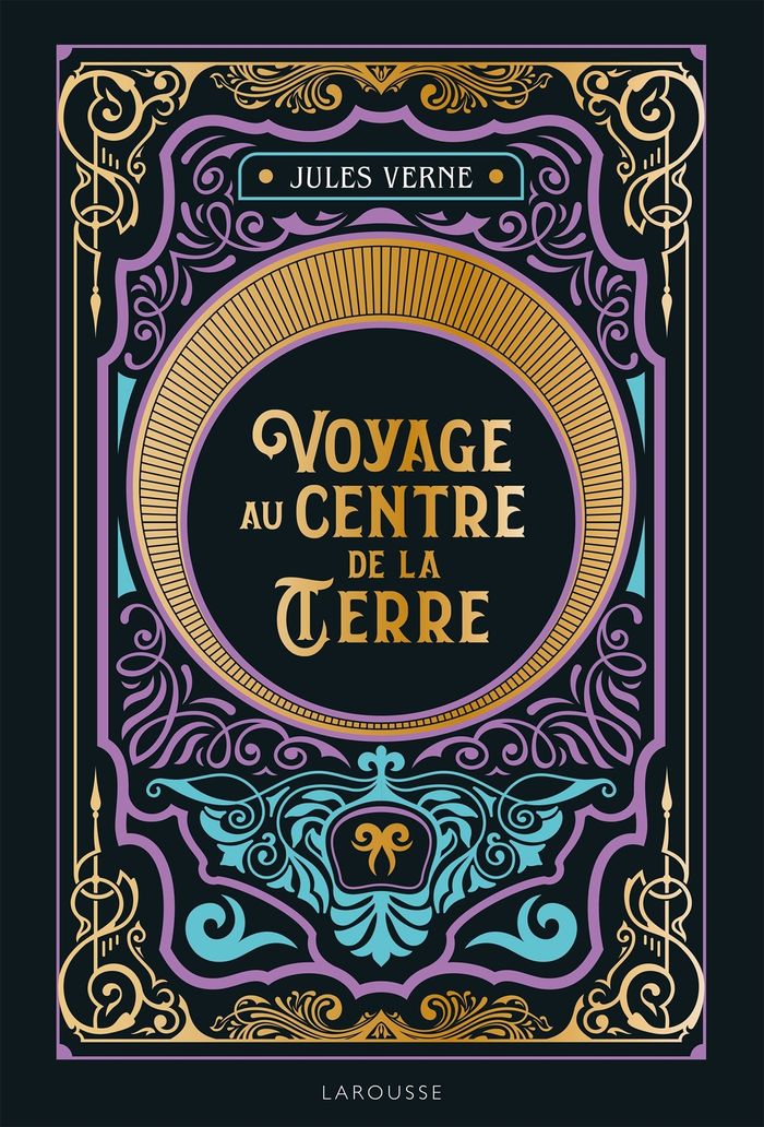 Couverture du livre « Voyage au centre de la terre » de Jules Verne, librairie Les Contes Infusés à Corte