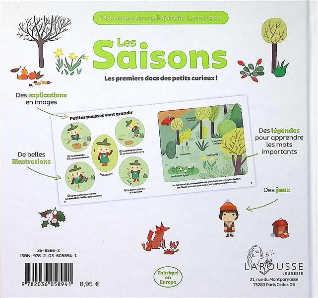 Quatrième de couverture de « Les saisons »