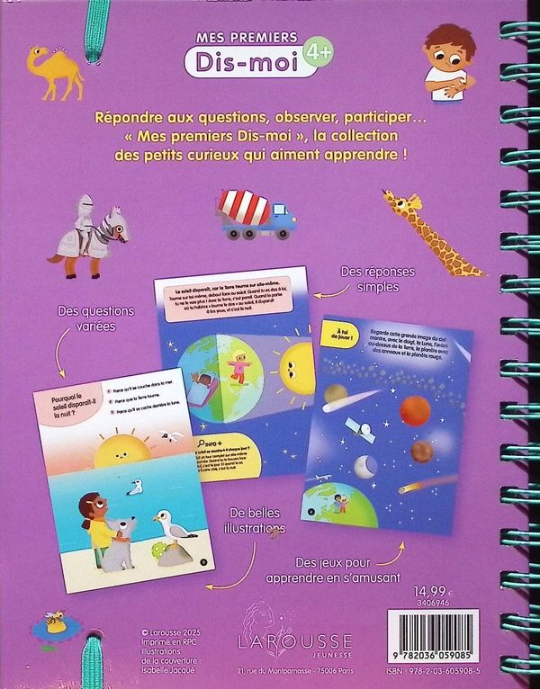 Quatrième de couverture de « Mes premiers pourquoi : plus de 60 questions ! »