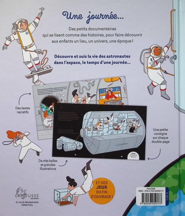 Quatrième de couverture de « Une journée dans l'espace »