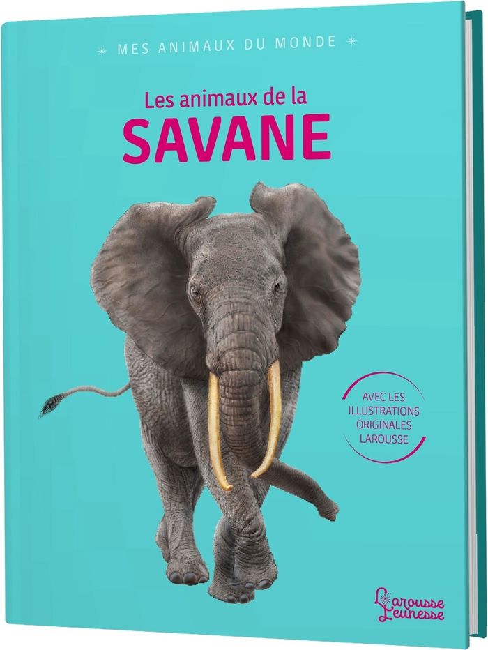 Couverture du livre « Les animaux de la savane », librairie Les Contes Infusés à Corte