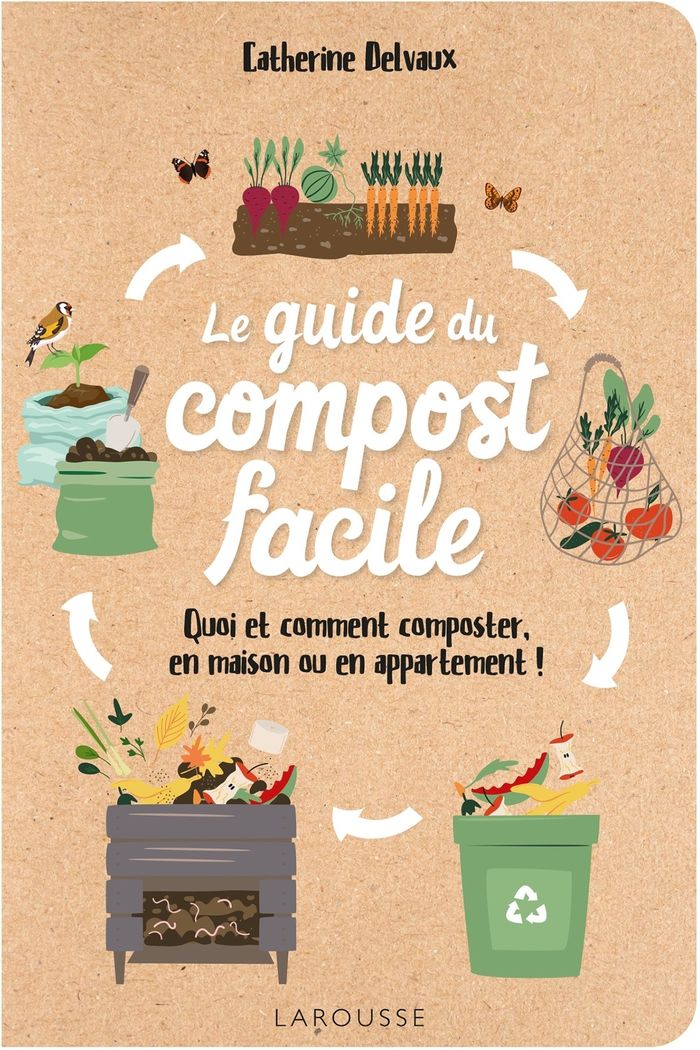 Couverture du livre « Le guide du compost facile », librairie Les Contes Infusés à Corte