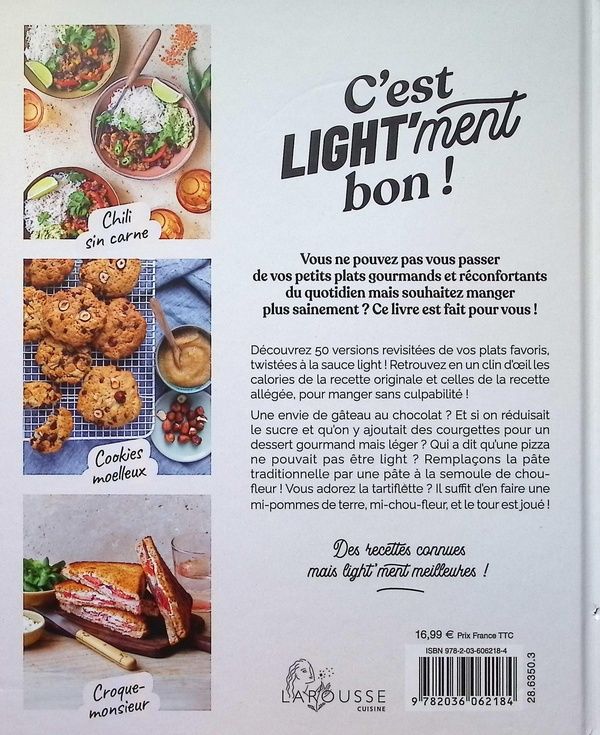 Quatrième de couverture de « C'est light'ment bon ! »