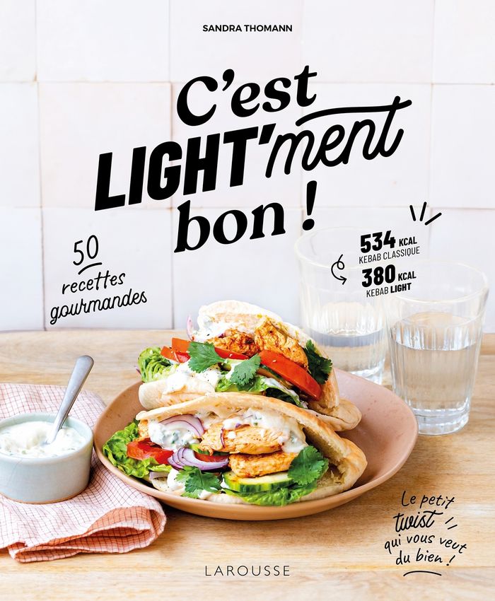Couverture du livre « C'est light'ment bon ! » de Sandra Thomann, librairie Les Contes Infusés à Corte