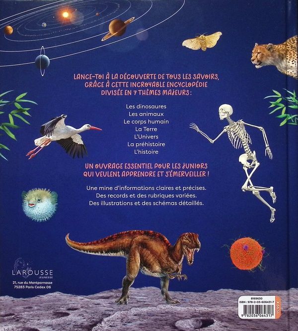 Quatrième de couverture de « Incroyable encyclopédie junior »