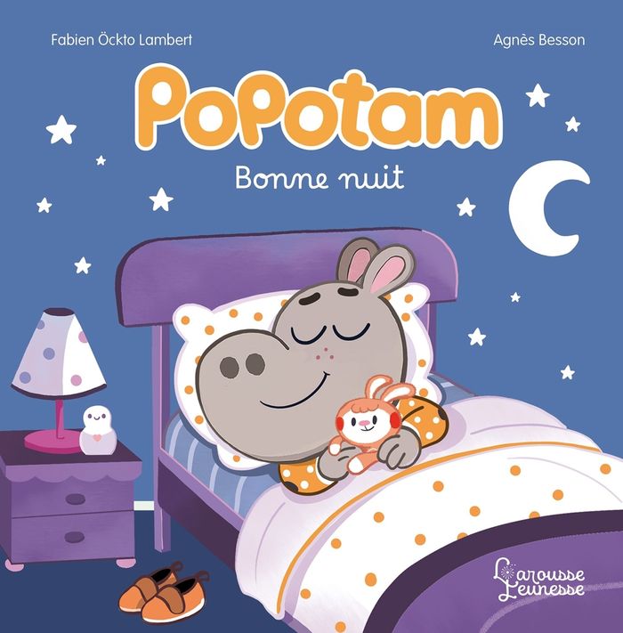 Couverture du livre « Popotam : bonne nuit » de Agnès Besson, librairie Les Contes Infusés à Corte