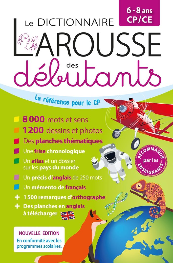 Couverture du livre « Le dictionnaire Larousse des débutants » de Larousse, librairie Les Contes Infusés à Corte