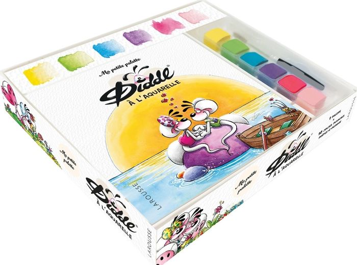Couverture du livre « MA PETITE PALETTE DIDDL A L'AQUARELLE » de Xxx, librairie Les Contes Infusés à Corte