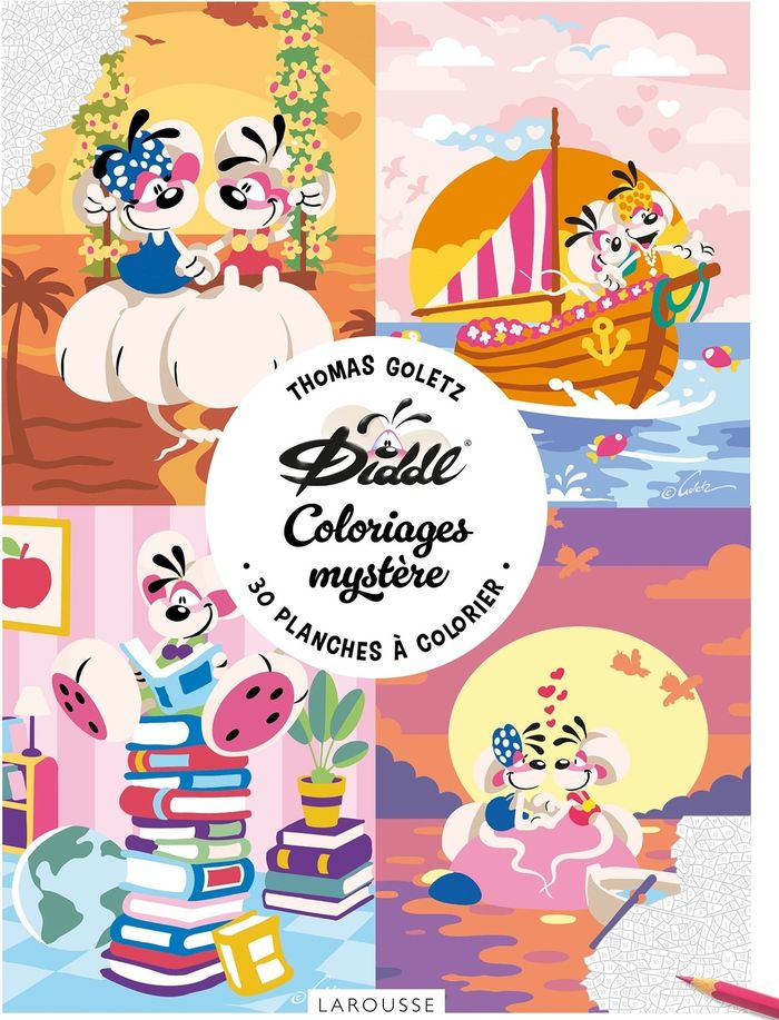 Couverture du livre « DIDDL - COLORIAGES MYSTERE » de Xxx, librairie Les Contes Infusés à Corte
