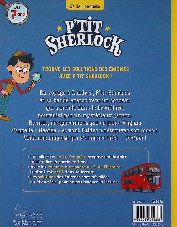 Quatrième de couverture de « Poursuite à Londres »