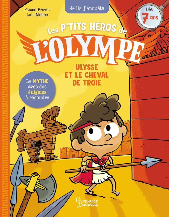 Couverture du livre « Ulysse et le cheval de Troie » de Pascal Prévot, librairie Les Contes Infusés à Corte