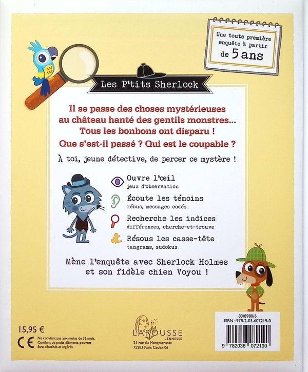 Quatrième de couverture de « Mystère au château hanté ! »